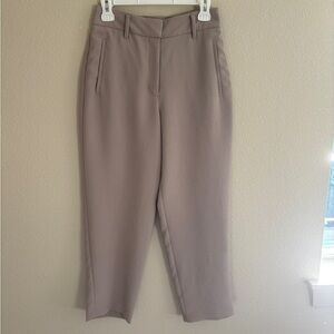 Aritzia Wilfred Taupe tie front Ankle Pants size 6